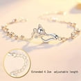 thumbnail image 4 of GKNET 1Pc Cute Stylish Fox Bracelet Silver Color For Girl Woman Fashion Accessorie WY4, 4 of 6