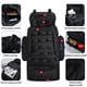 thumbnail image 3 of Mochila LibSkyln para Campamento y Senderismo 100L Impermeable Negra, 3 of 6