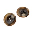 thumbnail image 1 of BUYISI 1 Pcs Resin Button Shirts, Hand-Sewn Four-Eye Button Jackets, Suits Brown, 1 of 5