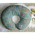 thumbnail image 4 of Sweet Jojo Designs Boho Floral Wildflower Blue and Orange Girl Nursing Pillow Cover Case (Pillow Not Included), 4 of 5