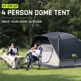 thumbnail image 4 of Tienda de campaña Happy Travel para 4 personas con forma de cúpula impermeable, 4 of 9
