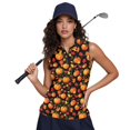 thumbnail image 6 of Whosucclay Pumpkin and Pine Cone Pattern Tennis Athletic Tank Top for Womens, Soft Women's Sleeveless Golf Shirts Breathable V Neck Workout Tank Tops, 6 of 8