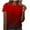 Red, variant on Yubnlvae Women's Gradient Color Round Neck T-Shirt - Trendy Short Sleeve Casual Tee | Soft Stretch Fabric for Streetwear & Summer Outfits White, Xl