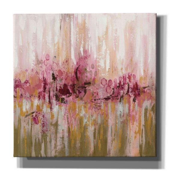 Epic Graffiti 'Pink Reflections' by Silvia Vassileva, Canvas Wall Art, 12"x12"