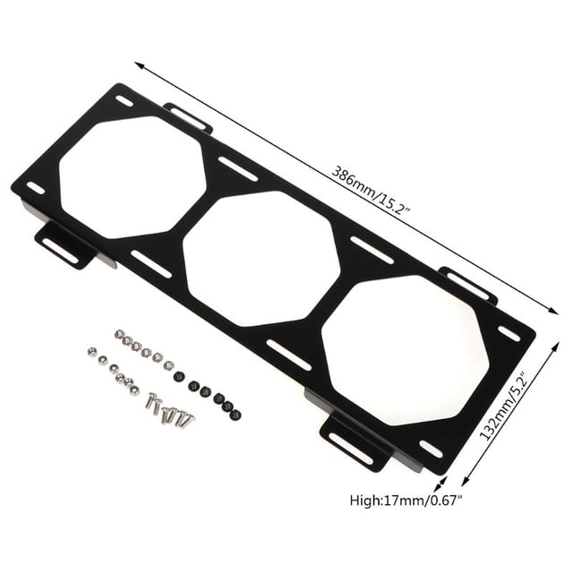 Fan Bracket 240 Radiator Mounting Bracket Water Cooler for 12/14CM Fan Holder External Computer Case Heatsink Gadget Accessories RED