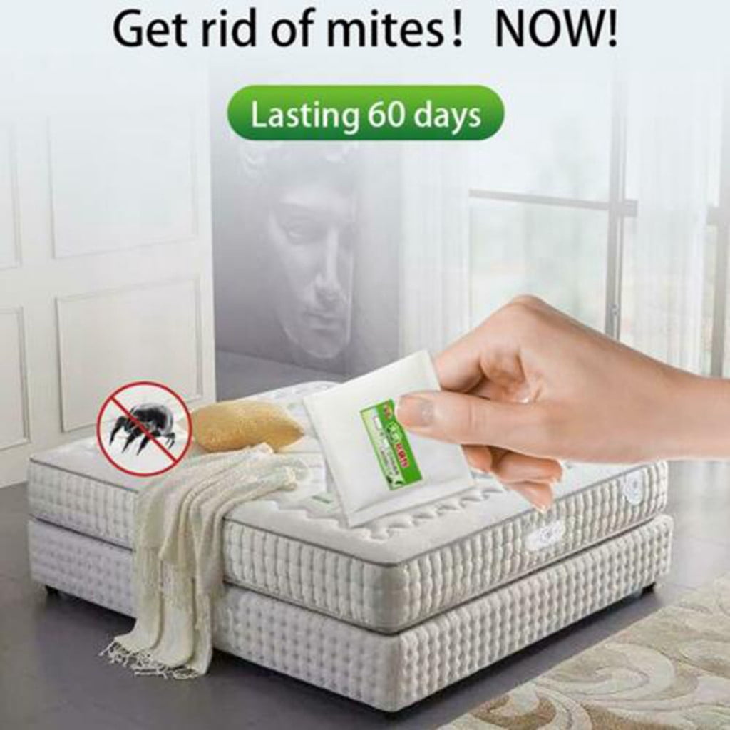 Natural Plant Extract Mite Killer Anti-Mite Pad, Safe for Home Hotel Safe Safe for Kids Easy To Use Non-Toxic, Family-Friendly Mite Remover for Mattresses Floors & High-Mite Areas