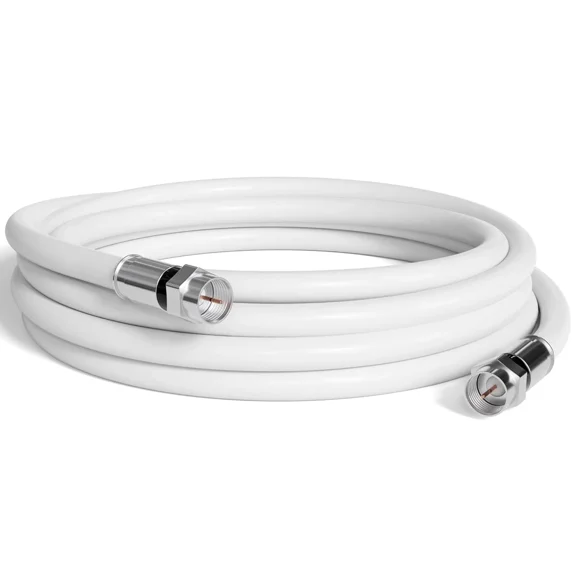 KLYNE- Coaxial Cable, 6 Ft, Rg6, Coax, Tv Wire, Flexible, Indoor/Outdoor, Cable For Hig