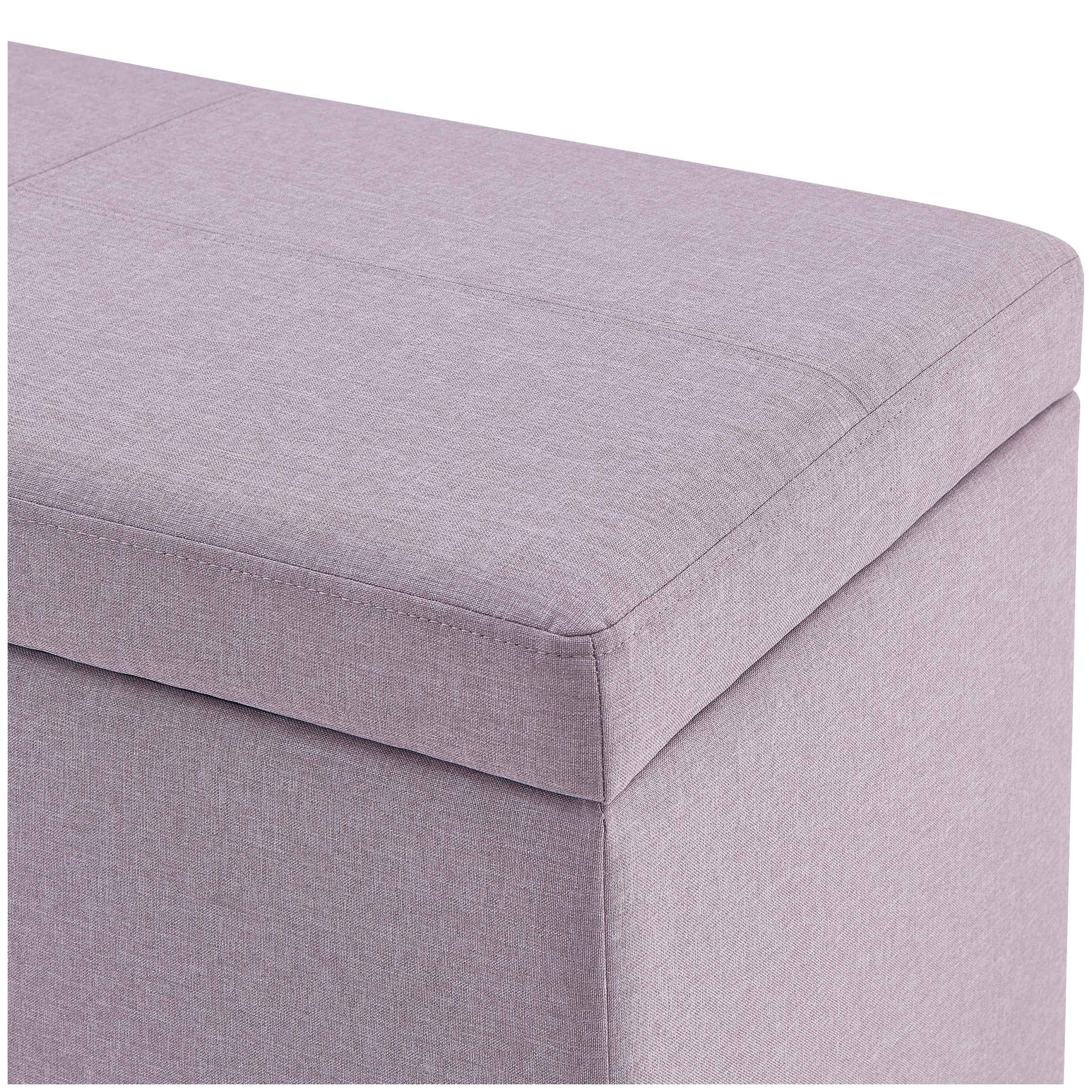 Better Homes Gardens 30 Inch Hinged Storage Ottoman Black