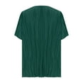 thumbnail image 7 of Cmfcve Women's Summer Plus Size Shirt Round Neck Short Sleeve Gauze Tops Breathable Loose Pullover Tee Shirt, 7 of 7