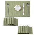 thumbnail image 1 of Individuales Leetaltree Verde Guisante Juego de 12 Resistentes al Calor, 1 of 9