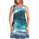 thumbnail image 1 of Balery Tropical Paradise Window View Vestidos de verano para mujer con estampado: vestido holgado sin mangas, vestido playero informal y cómodo para días calurosos., 1 of 7