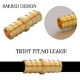 thumbnail image 3 of 1/2 inch T PEX Tee & 90 Degree Elbow & Straight Coupling 1/2" (pack of 12) Lead Free Brass Barb Crimp Pipe Fitting/Fittings, 3 of 11