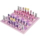 thumbnail image 2 of Travel Chess Set with Chess Board Educational Toys and Adults Pink, 2 of 5
