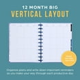 Happy Planner 12 Month Planner, July 2024 June 2025, Vertical Layout, Exotic Borders Theme