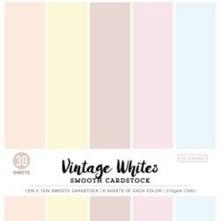 UPC: 0765468742267 | Colorbok Vintage White Smooth Cardstock Paper 12 x12 121 lb./180 gsm 30 Sheets