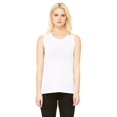 thumbnail image 1 of Bella Canvas Womens Flowy Scoop Blended Muscle Tank, M, White, 1 of 3