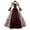 Wine, variant on Wancir Women's High Low Victorian Dress Puff Sleeve Off Shoulder Ruffle Medieval Costume for Women Renaissance Dress