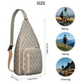 thumbnail image 3 of Waterproof Anti-Theft Sling Bag for Women - Lightweight Floral Print Crossbody Backpack, Boho Shoulder Bag for Hiking, 3 of 4