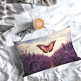 thumbnail image 5 of Pofeuu Butterfly Over Lavender Print Polyester Microfiber Plush Pillowcases, Super Soft and Cozy Pillow Case Covers with Envelop Closure（Pillow core not included）-14"x20", 5 of 6