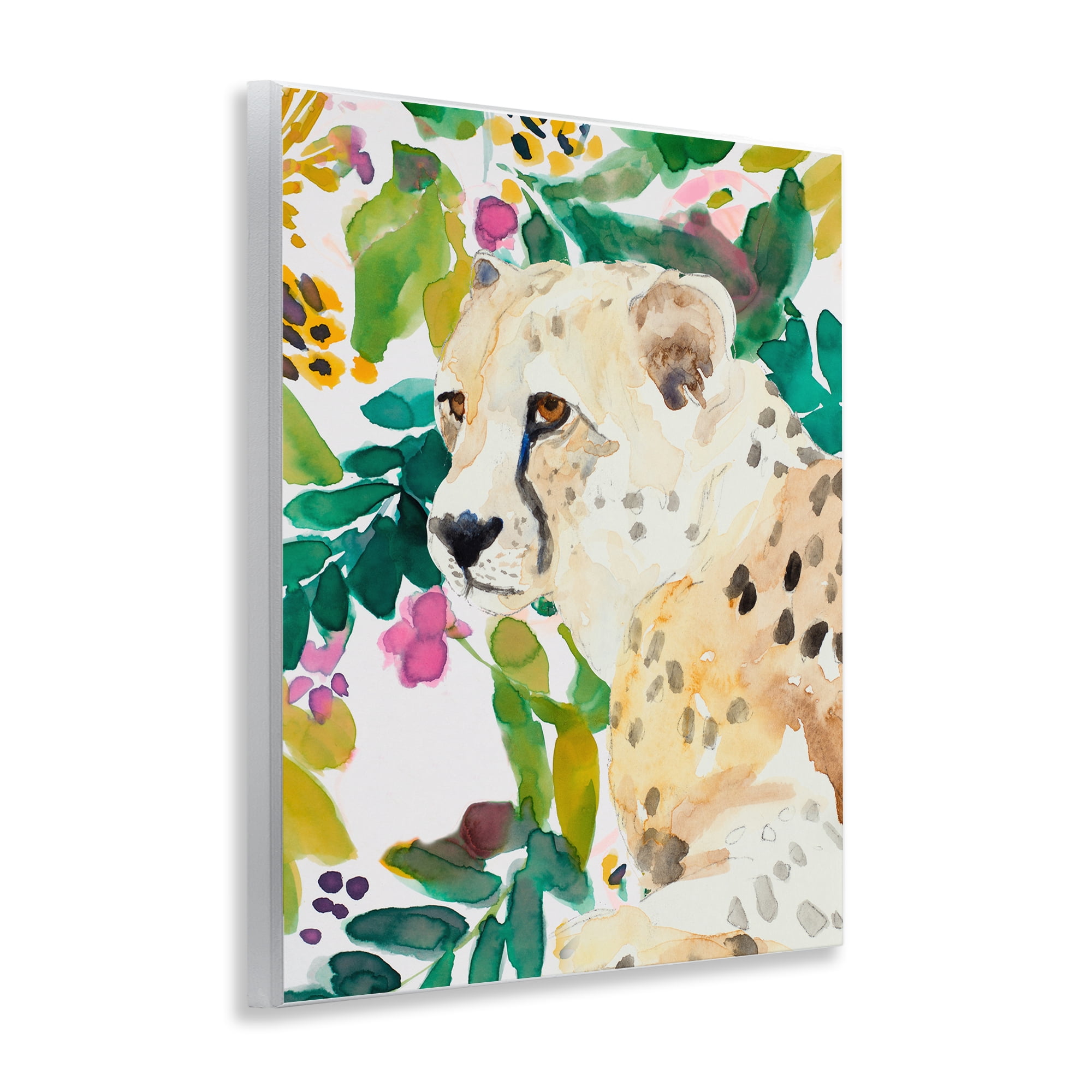 Stupell Industries Garden Plants Leopard Wall Plaque Art, design by Lanie Loreth