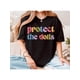 thumbnail image 1 of Protect The Dolls Shirt, Feminist T-Shirt, Gender Equality Shirt, Human Rights Activist Top, Fabric Summer Printed Womenswear Streetwear Top, 1 of 6
