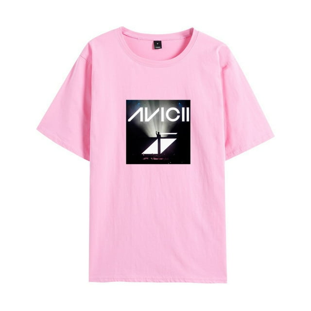 Suède DJ Avicii Avicii Entourant Personnalisé Tendance Coton Hommes Tout-Match Col Rond à Manches Courtes T-shirt- SinKeeU