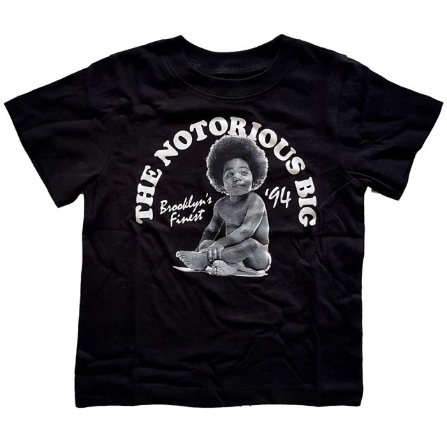 Notorious B.I.G. - Camiseta Brooklyn's Finest 94 para Niños/Niñas (Negro)