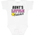thumbnail image 3 of Inktastic Aunt's Little Catcher Softball Girls Baby Bodysuit, 3 of 5