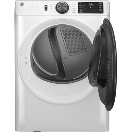 GE - 7.8 Cu. Ft. Stackable Smart Gas Dryer with Steam - White