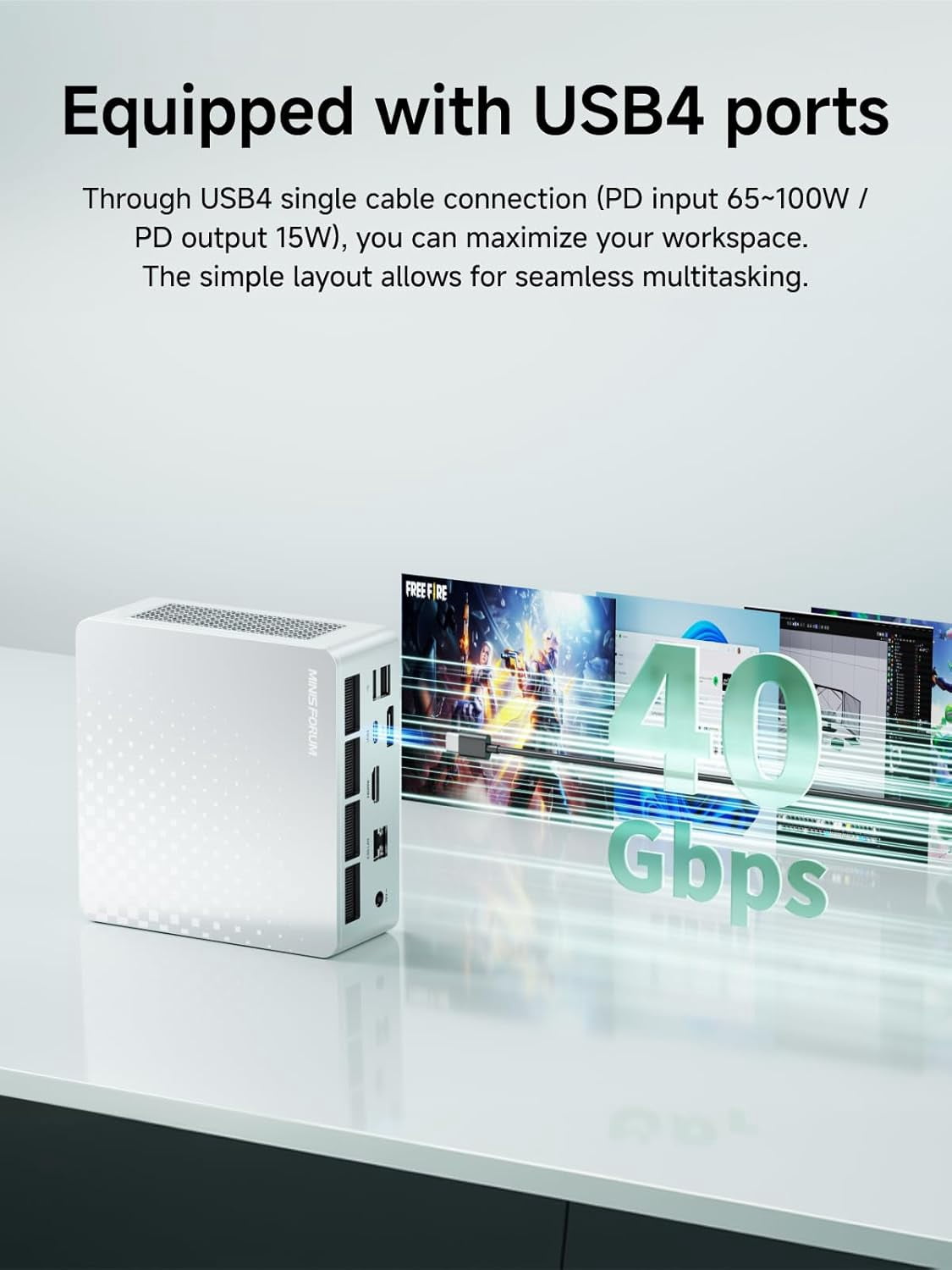 MINISFORUM M1 Lite Mini PC Core Ultra 5 Processor 125U(12C/14T) 16GB DDR5(5600MHz) 512GB SSD Desktop Computer, HDMI|DP|USB4 Video Output, 2.5G RJ45/WiFi6e, 2X PCIe4.0 SSD Slot, Arc Graphics Micro PC