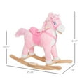 thumbnail image 3 of Kids Bike Kids Ride on Rocking Horse Toddler Plush Toy with Realistic Sounds and Swinging Tail for 3 Years Old Children,Boys Bike, 3 of 5