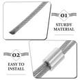 thumbnail image 3 of unbranded 4 Pcs Basketball Net Stringing 180.00X0.30X0.30CM Silver, 3 of 8