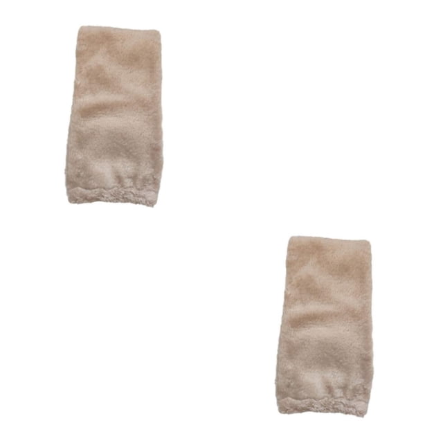 kurtrusly Plush Over Knee Socks Stay Warm In Style Cold Weather Gift Idea Winter Plush Over Knee Socks Fit khaki 2Set