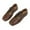 Brown, variant on KEGIRLOM Women Fashionable Casual Square Toe Strap Comfortable And Versatile Solid Color Flat Sole Shoe Brown Size 7.5