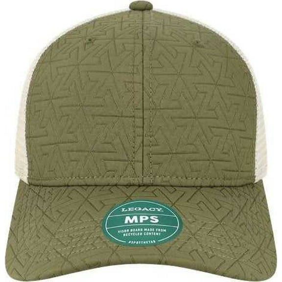 Legacy MPS Mid-Pro Snapback Trucker Cap - Olive Z - Quilted