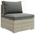 thumbnail image 1 of Modway Repose Patio Side Chair in Light Gray and Charcoal, 1 of 4