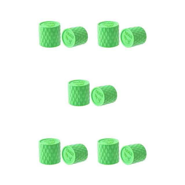 Wosthever 1 par de tapones para manillar, tapones para barras resistentes al desgaste, pieza de bicicleta para decoración verde Verde 5piezas