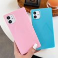 thumbnail image 2 of HAHDAXIA Cute Square Compatible with iPhone 11 Case, Glossy Candy Color Pattern Slim Soft Silicone TPU Bumper Anti-Drop Back Shockproof Protective Cases Cover for Women Girls(Pink), 2 of 6