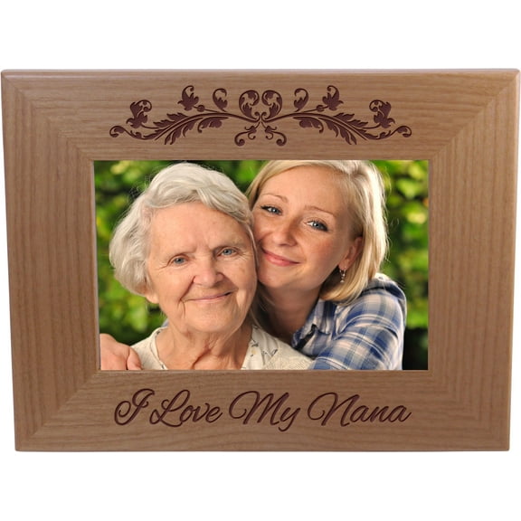 I Love My Nana 4-inch x 6-Inch Wood Picture Frame
