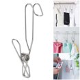 thumbnail image 1 of 12pcs Stainless Steel Ordinary Note Pad Hook Clip Student Stationery Supplies Hanger Balcony Quilt Laundry Windproof Hanging Clamp Towel Holder, 1 of 9