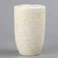 thumbnail image 3 of Creative Home Natural Champagne Marble Bullet Collection Toothbrush Holder Makeup Brush Organizer, Beige, 3 of 3