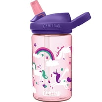 CamelBak Kids Eddy  Bite Valve Straw Tritan Renew Water Bottle Unicorns, 14oz