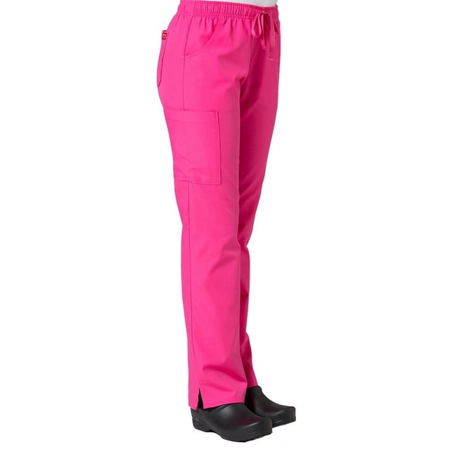 Red Panda Pantalon d'Uniforme Cargo pour Femmes à Taille Élastique