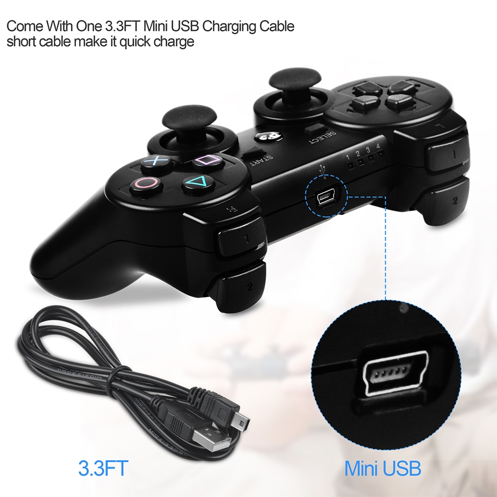 buy ablegrid wireless bluetooth game controller for ps3 black online in senegal 190299819