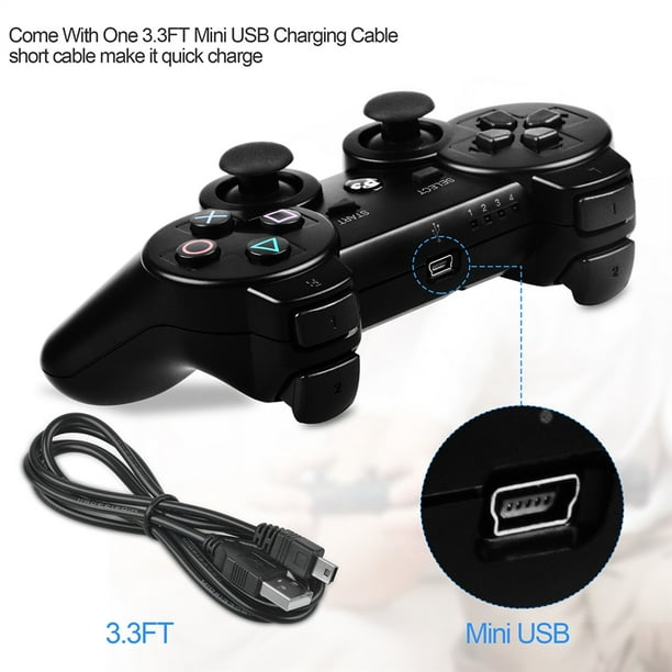 Wireless Controller for PS3 Sony with Charger Cable Wireless