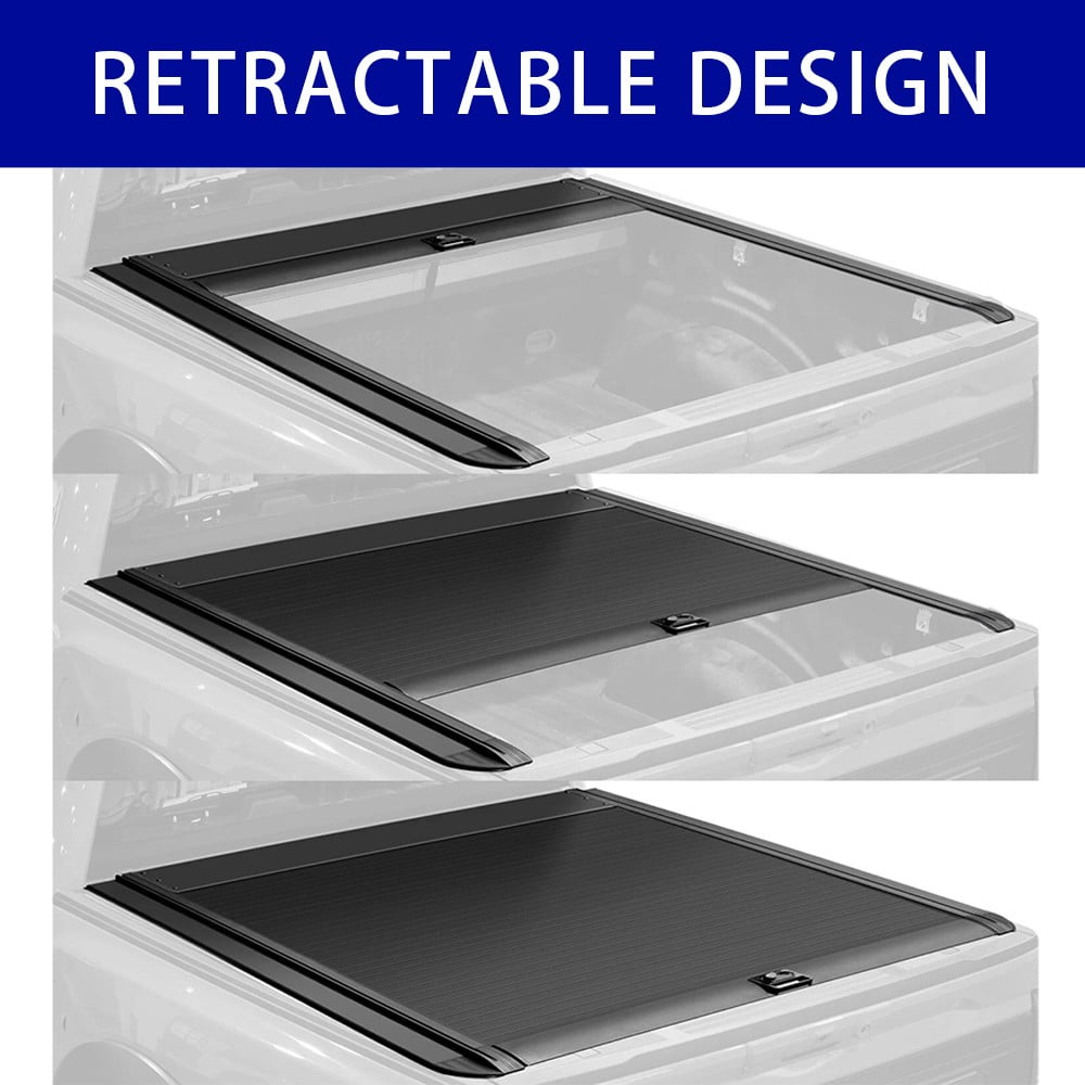 5.7Ft Retractable Truck Tonneau Bed Cover FOR 2009-2021 Dodge RAMBOX 1500