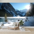 thumbnail image 7 of Wallpaper Hockey Mountains Peel and Stick Wall Murals 100"H x 144"W Removable PVC Wall Paper Self-Adhesive Wall Paintings Art Decor for Bedroom Living Room, 7 of 7