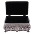 thumbnail image 1 of Dalazy Retro Rectangle Jewelry Box Flower Sculpture Trinkets Chest Jewelry Case, 1 of 9