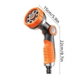thumbnail image 3 of shyuyusa 9-Function Adjustable Water Gun Nozzle, Multipurpose Plastic Sprinkler Head, Variable Flow Spray Accessory for Car Washing Garden Irrigation, 3 of 7