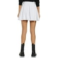 thumbnail image 2 of Stylore Women's Basic Versatile Stretchy Casual Mini Skater Skirt White S, 2 of 5